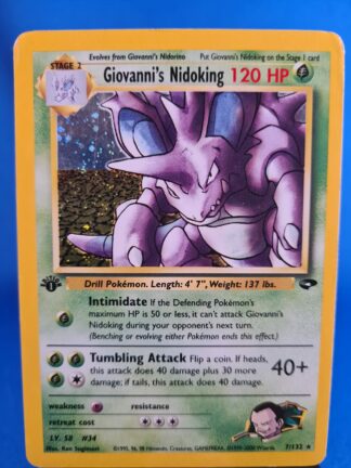 Giovanni's Nidoking 7/132 - Gym Challenge (1st edition)
