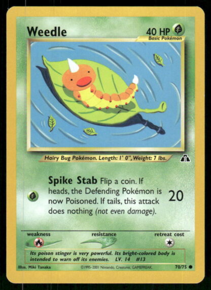 Weedle 70/75 - Neo Discovery