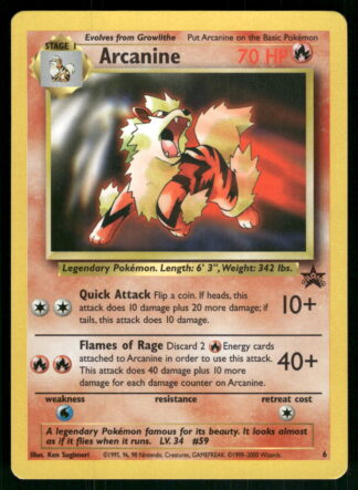 Arcanine 6/53 - Wizards Black Star Promos (NM)