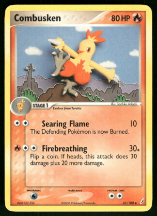 Combusken 31/100 - Crystal Guardians (EX)