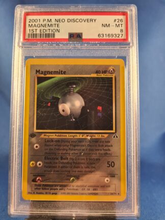 Magnemite 26/75 - Neo Discovery (1st edition) (PSA 8)