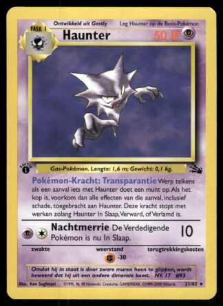 Haunter 21/62 - Fossil (1st edition) (NL) (NM)