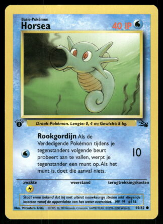 Horsea 49/62 - Fossil (1st edition) (NL) (NM)