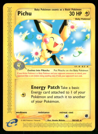 Pichu 58/165 - Expedition Base Set (NM)