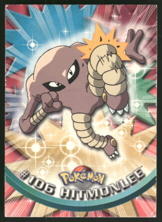 Hitmonlee 106/144 - Pokemon 1999 Topps TV (NM)