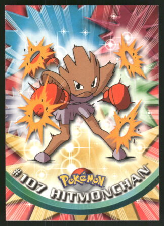 Hitmonchan 107/144 - Pokemon 1999 Topps TV (NM)