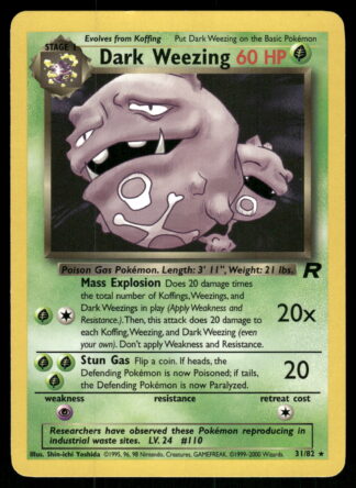 Dark Weezing 31/82 - Team Rocket (NM)