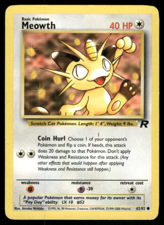 Meowth 62/82 - Team Rocket (EX)