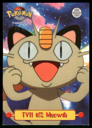 Meowth TV11/144 - Pokemon 1999 Topps TV (EX)
