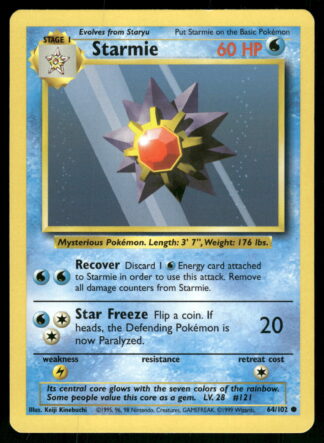 Starmie 64/102 - Base (NM)
